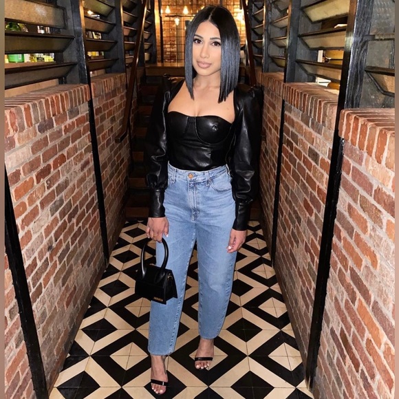 REVOLVE LEATHER TOP - Picture 2 of 2